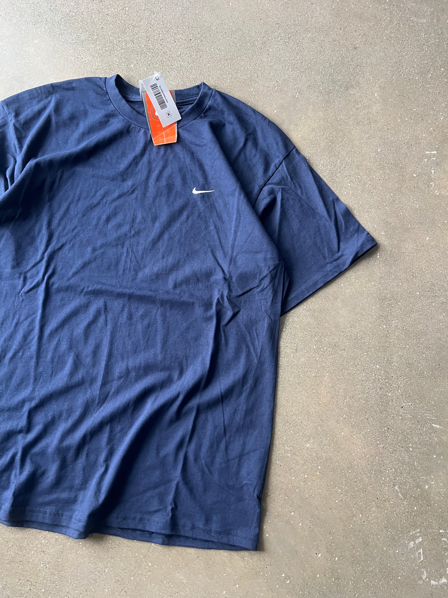 Vintage Navy Blue Nike Swoosh Shirt - L