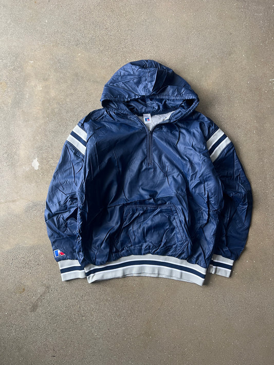 Vintage Navy Blue Russell Athletic Hoodie - XL