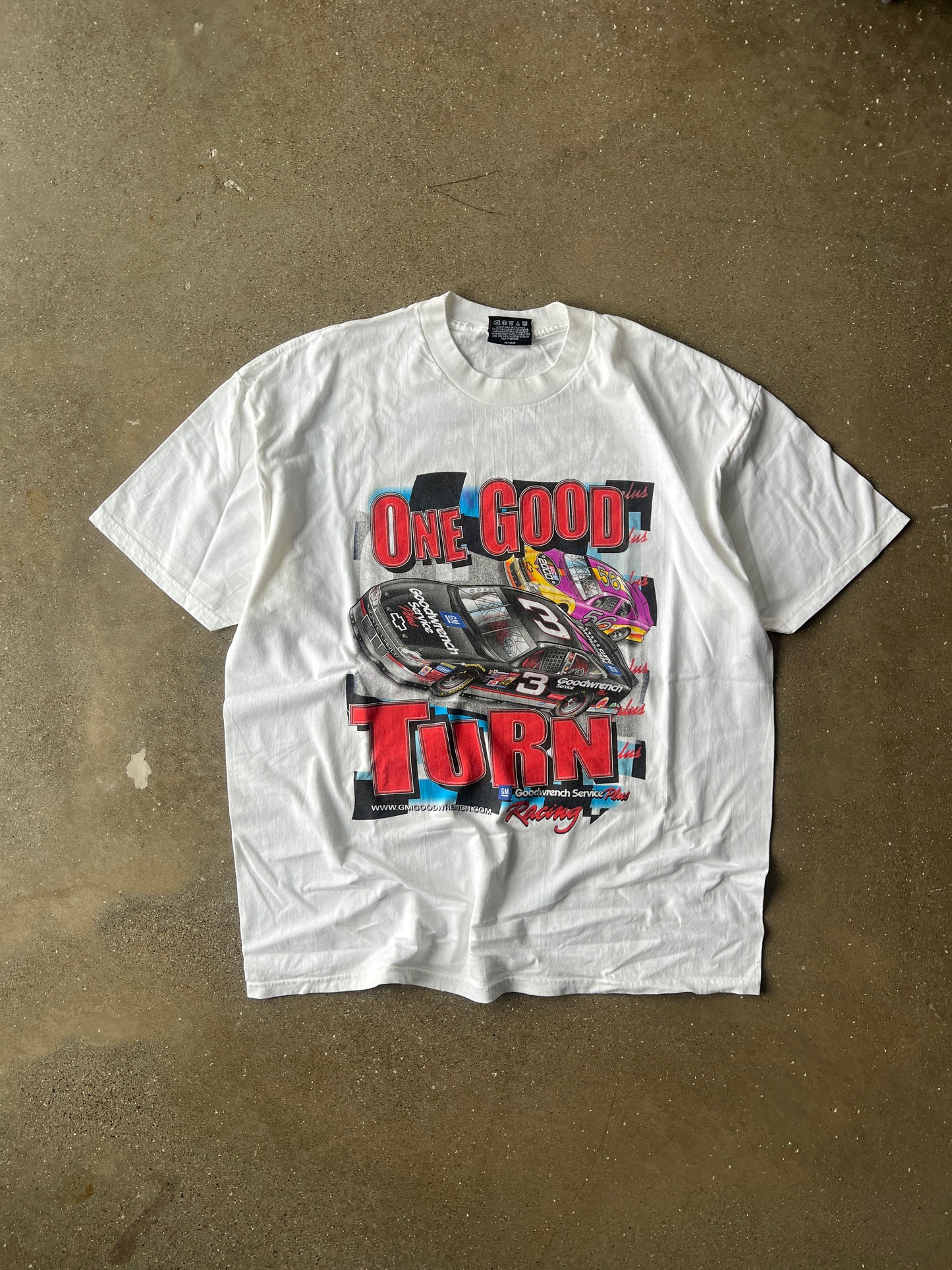 Vintage White Nascar Racing Shirt - XL