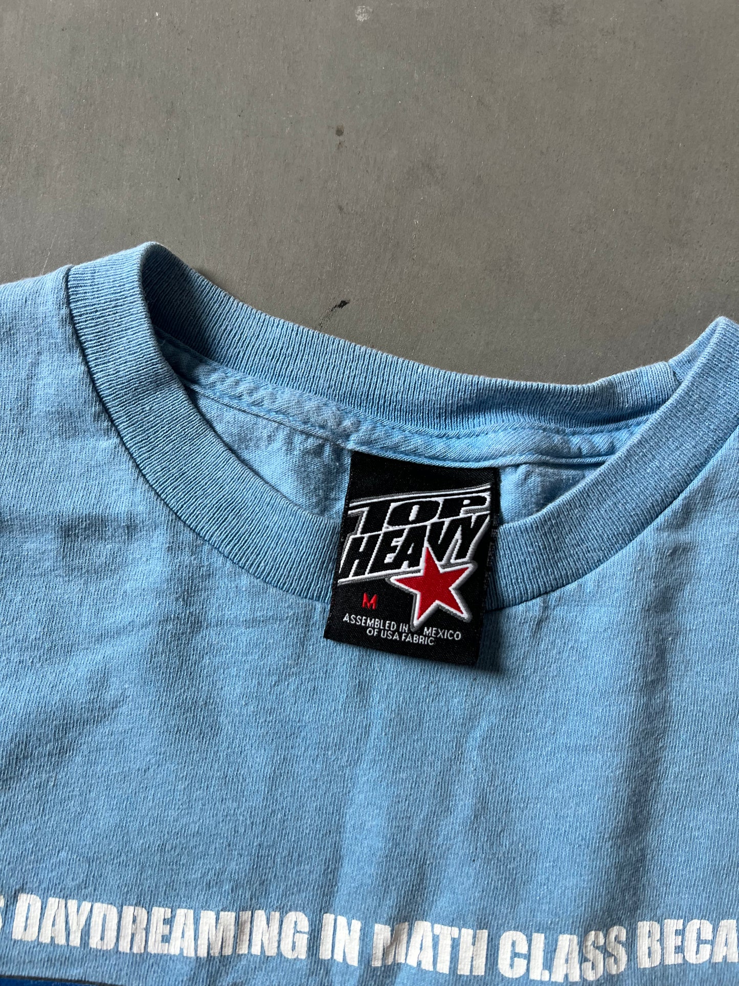 Blue Math Homework Top Heavy Tee - YM
