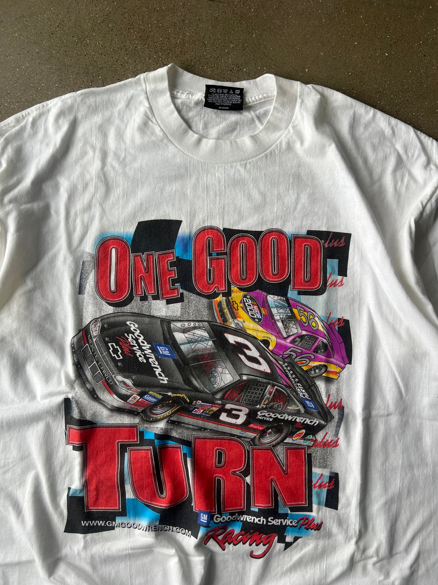 Vintage White Nascar Racing Shirt - XL
