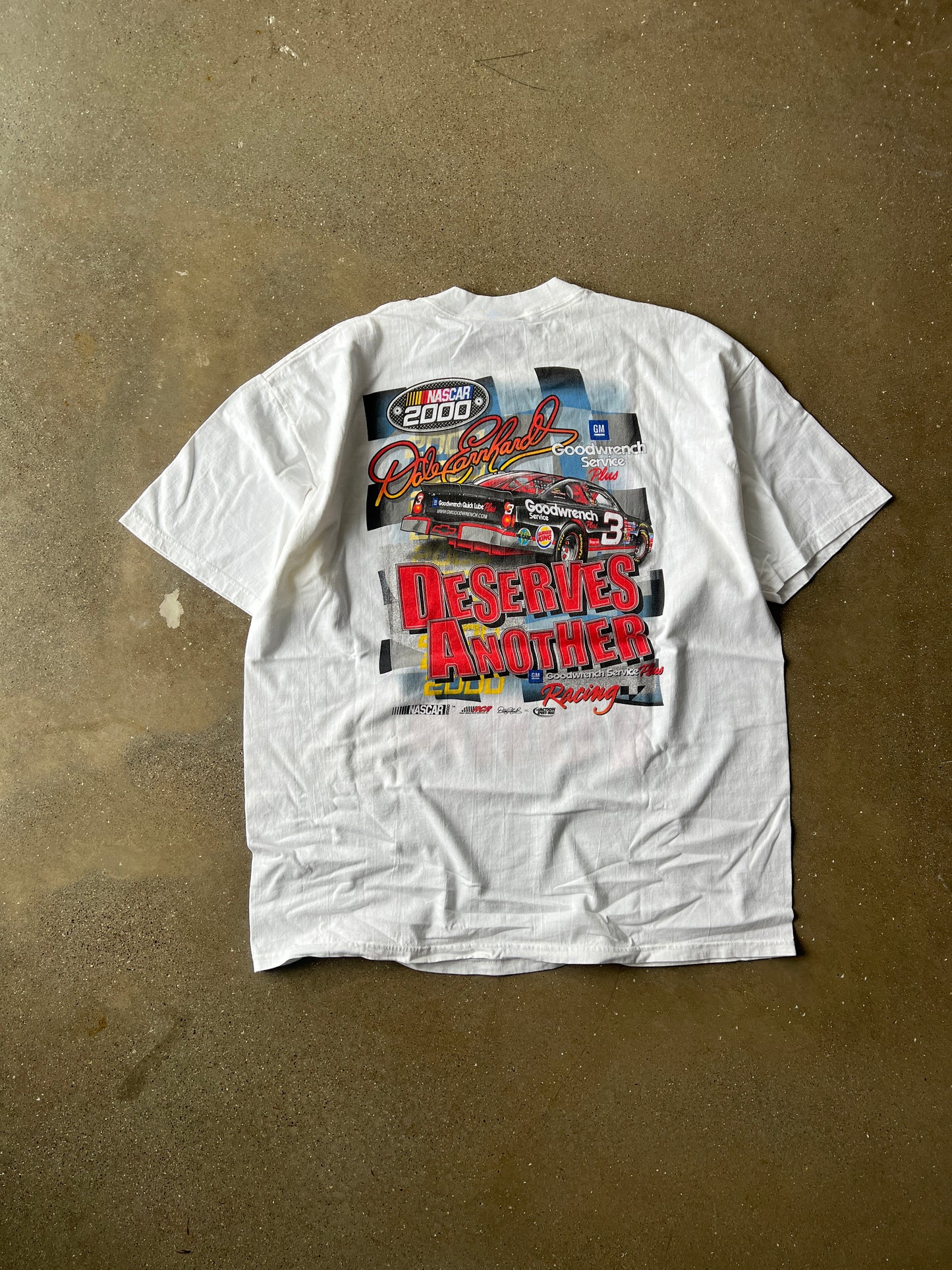 Vintage White Nascar Racing Shirt - XL