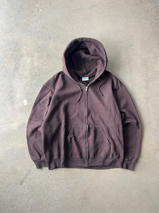 Vintage Mocha Brown Champion Hoodie - XL