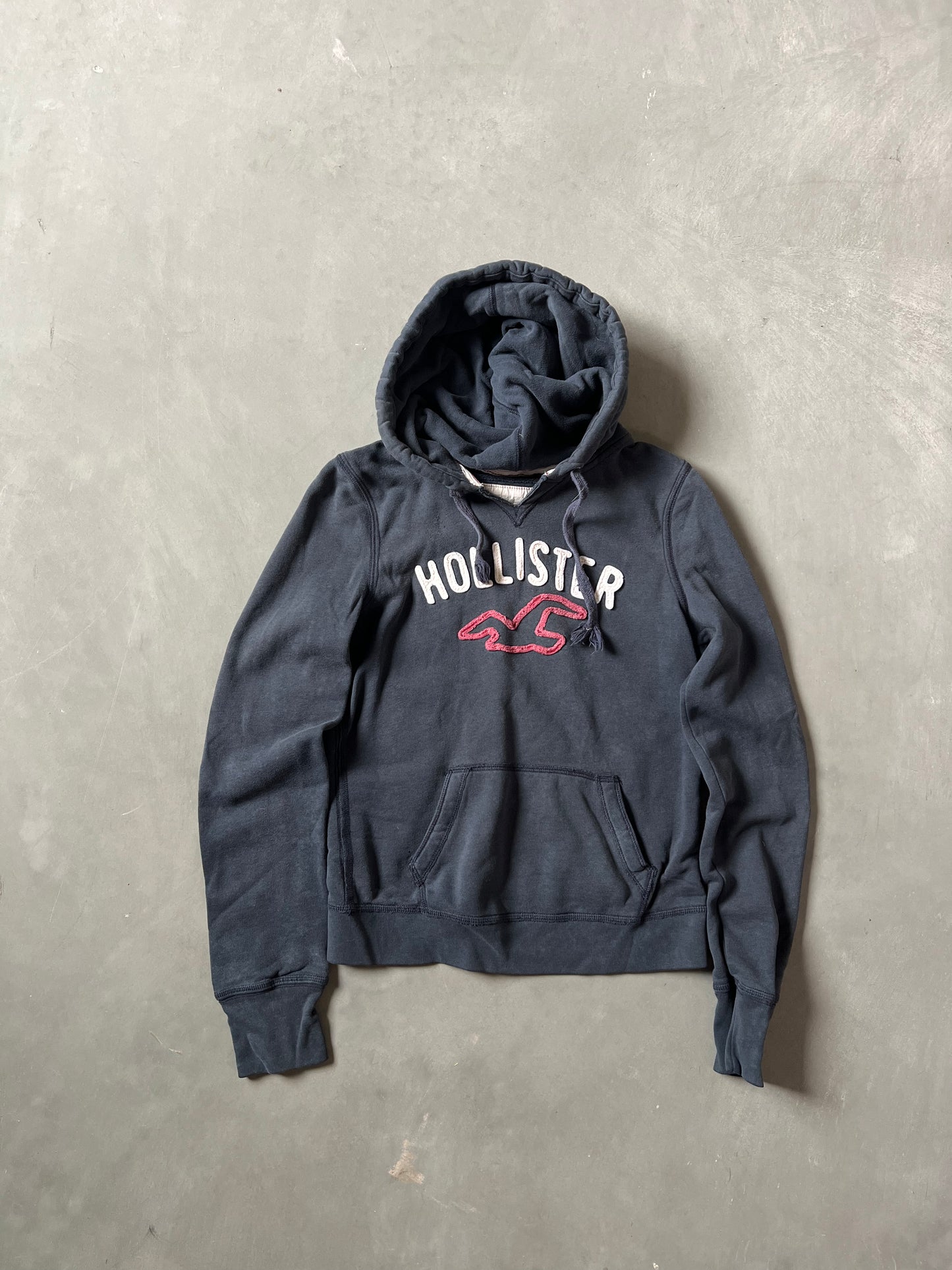 Vintage Navy Blue Hollister Hoodie - L