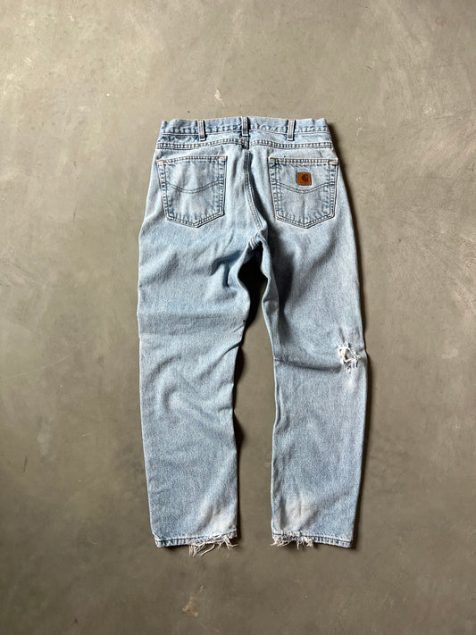 Vintage Denim Blue Carhartt Pants - 34