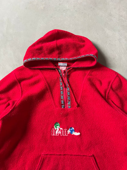 Vintage Red M&M's Fleece Hoodie - M