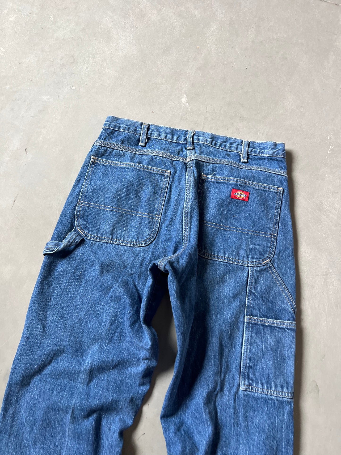 Vintage Denim Blue Dickie Carpenter Pants - 34