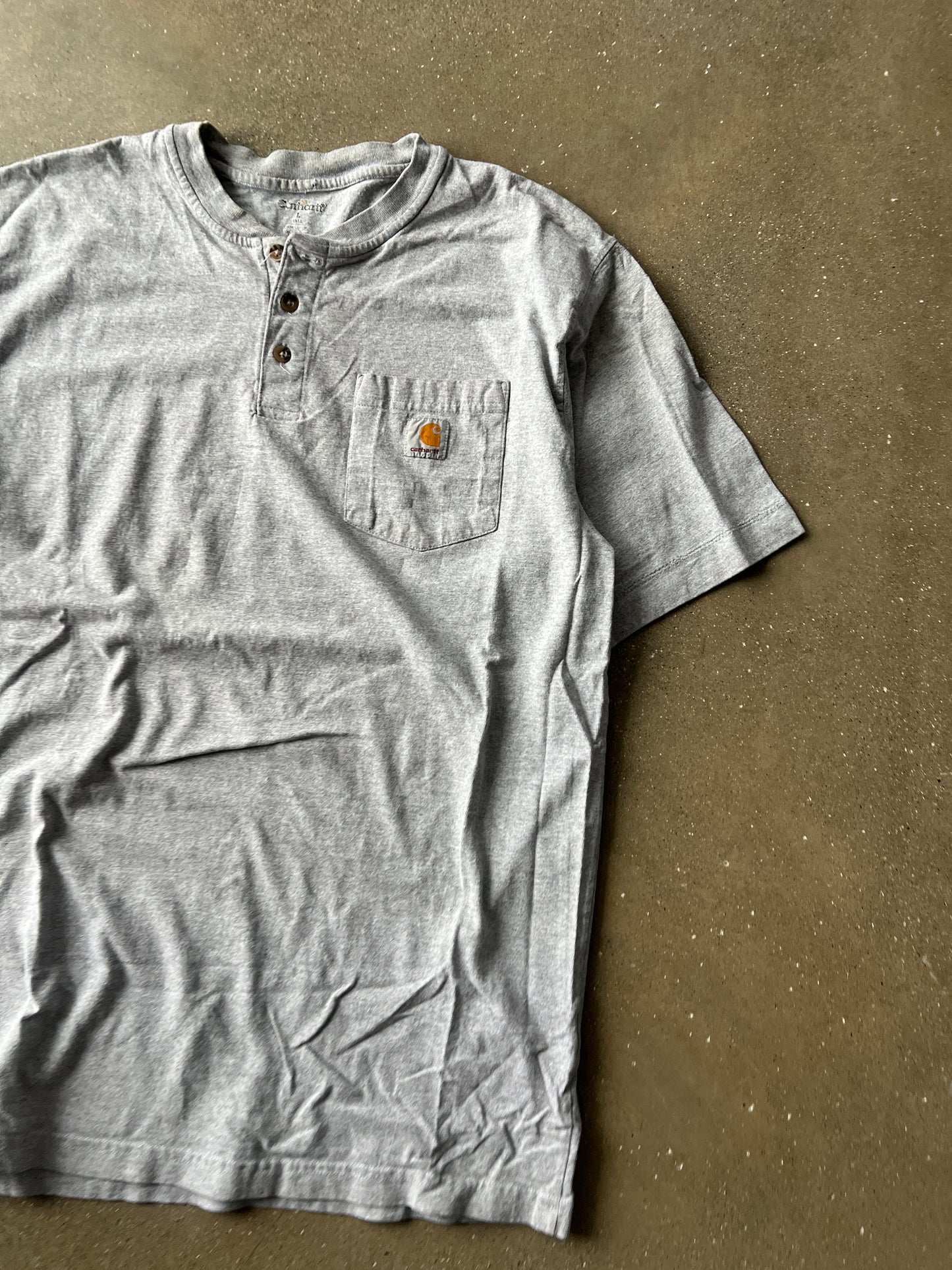 Vintage Grey Carhartt Pocket Shirt - L