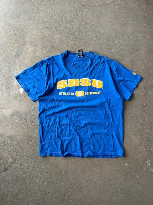 Vintage Blue SDSU College Shirt - XL
