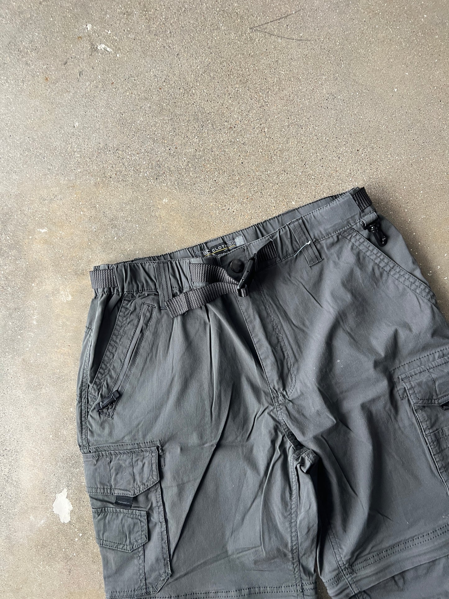 Vintage Grey Tactical Cargo Pants - 30