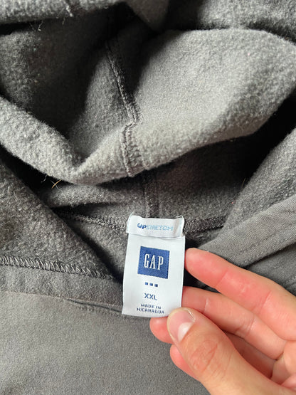 Vintage Grey Gap Spellout Hoodie - XXL