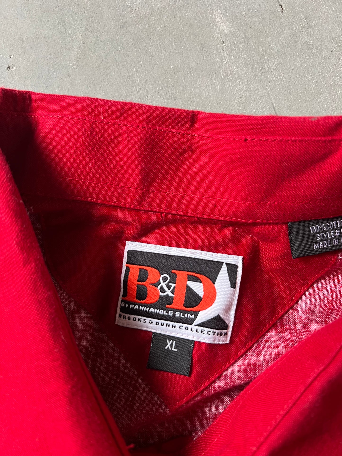 Vitage Brooks & Dunne Lightning Button Up - L