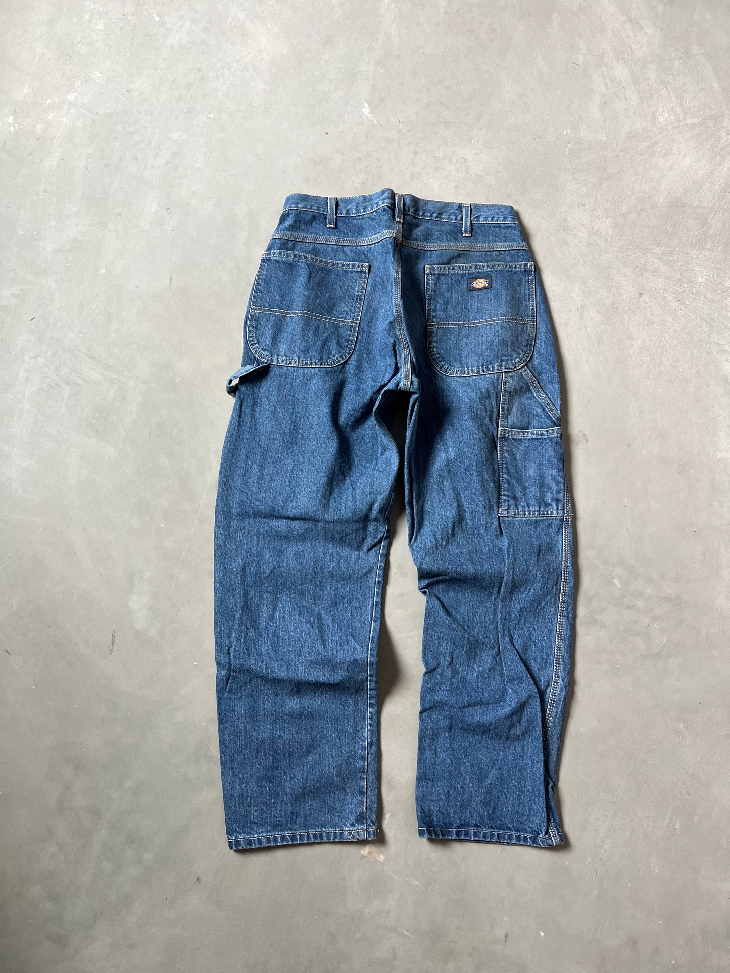 Vintage Dark Wash Dickie Carpenter Pants - 34