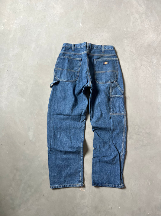Vintage Dark Wash Dickie Carpenter Pants - 34