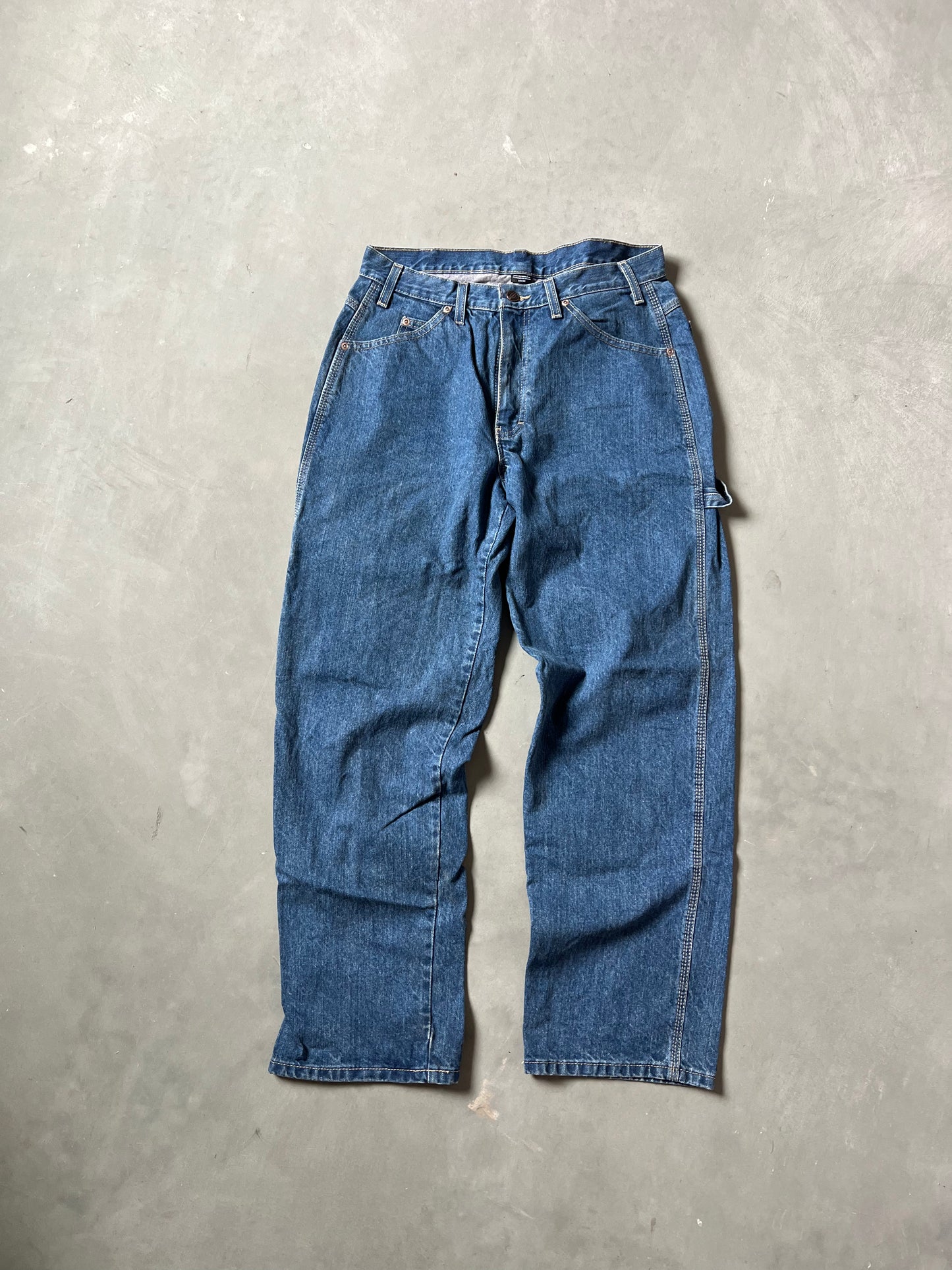 Vintage Dark Wash Dickie Carpenter Pants - 34