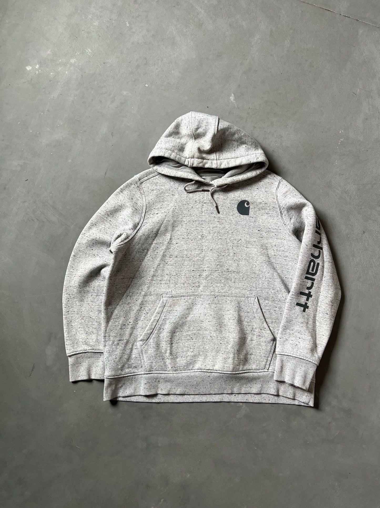 Vintage Grey Carhartt Hoodie - L