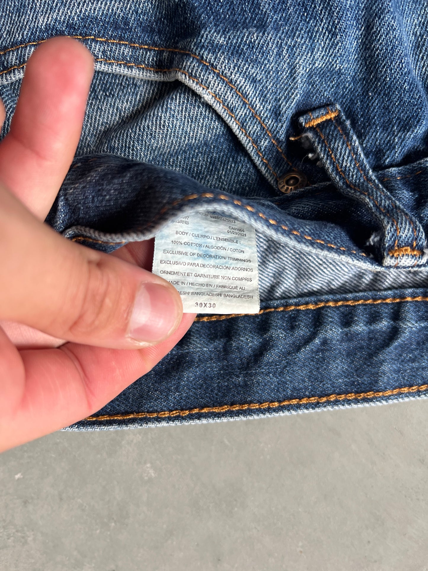 Vintage Dark Wash Dickies Pants - 30