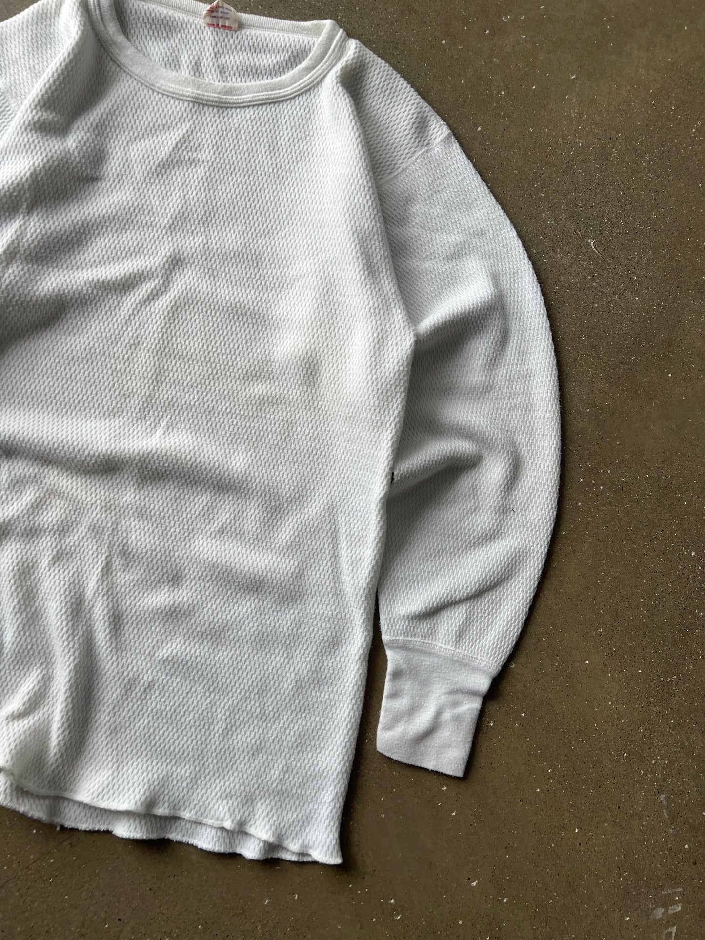 Vintage 90s Thermal Longsleeve Shirt - L