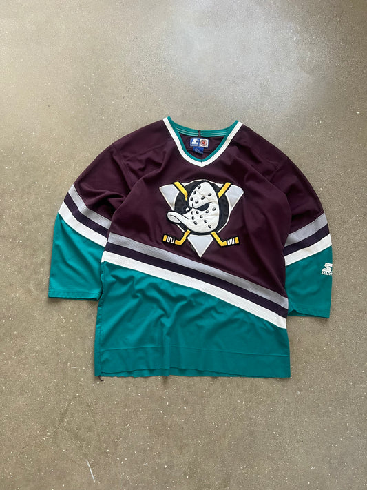 Vintage Mighty Ducks Starter  Hockey Jersey - L