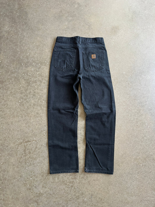 Vintage Black Denim Carhartt Pants - 31x32
