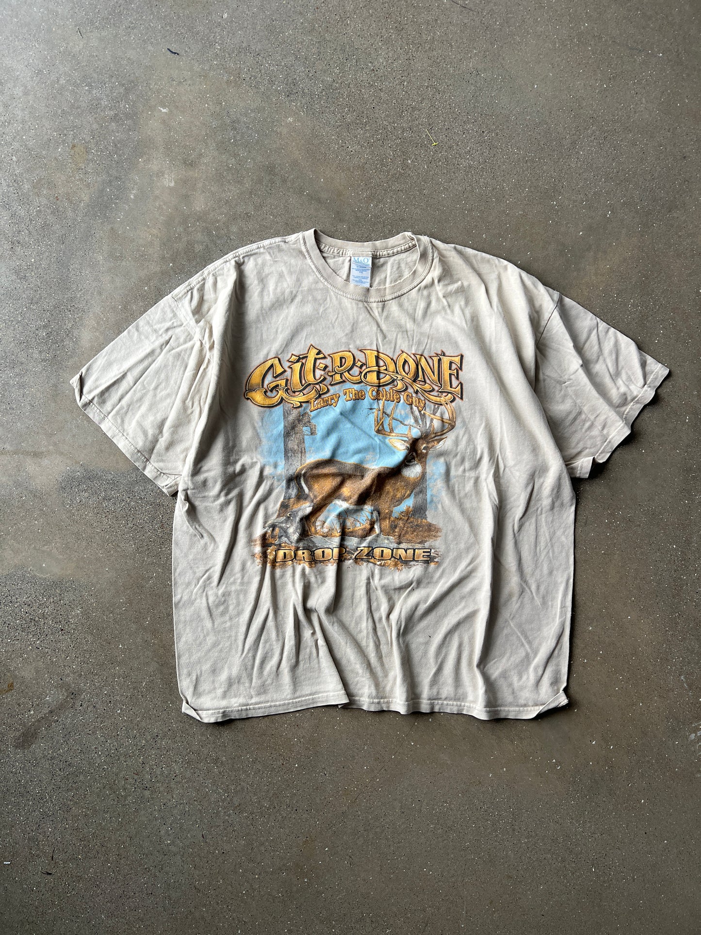 Vintage Faded Tan Deer Hunting Shirt - XL