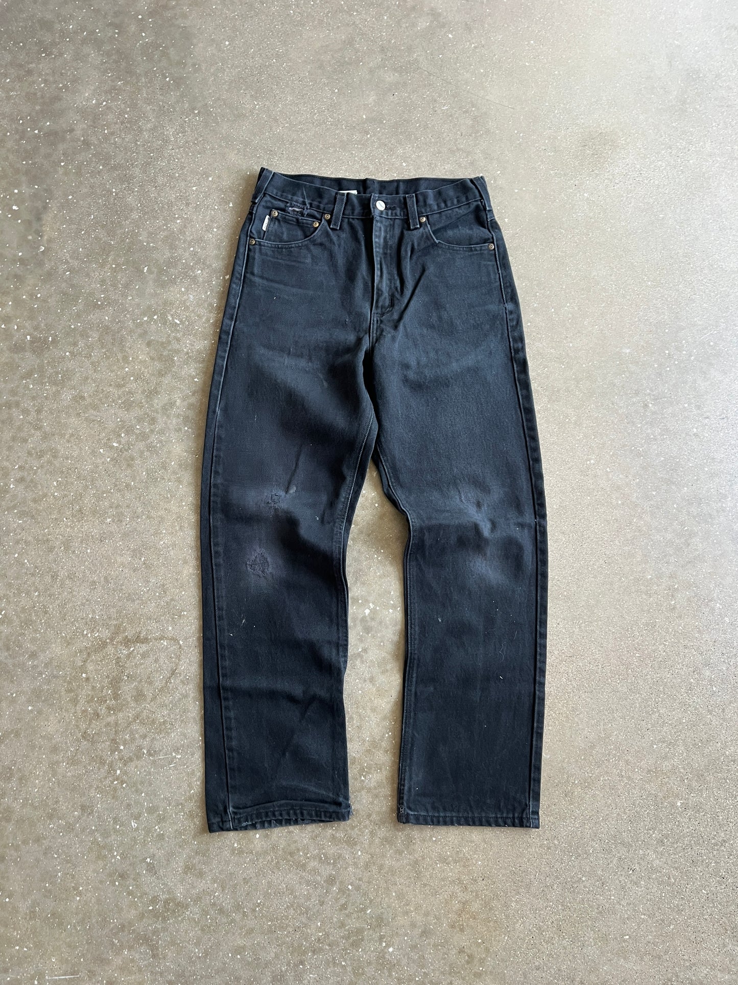 Vintage Black Denim Carhartt Pants - 31x32