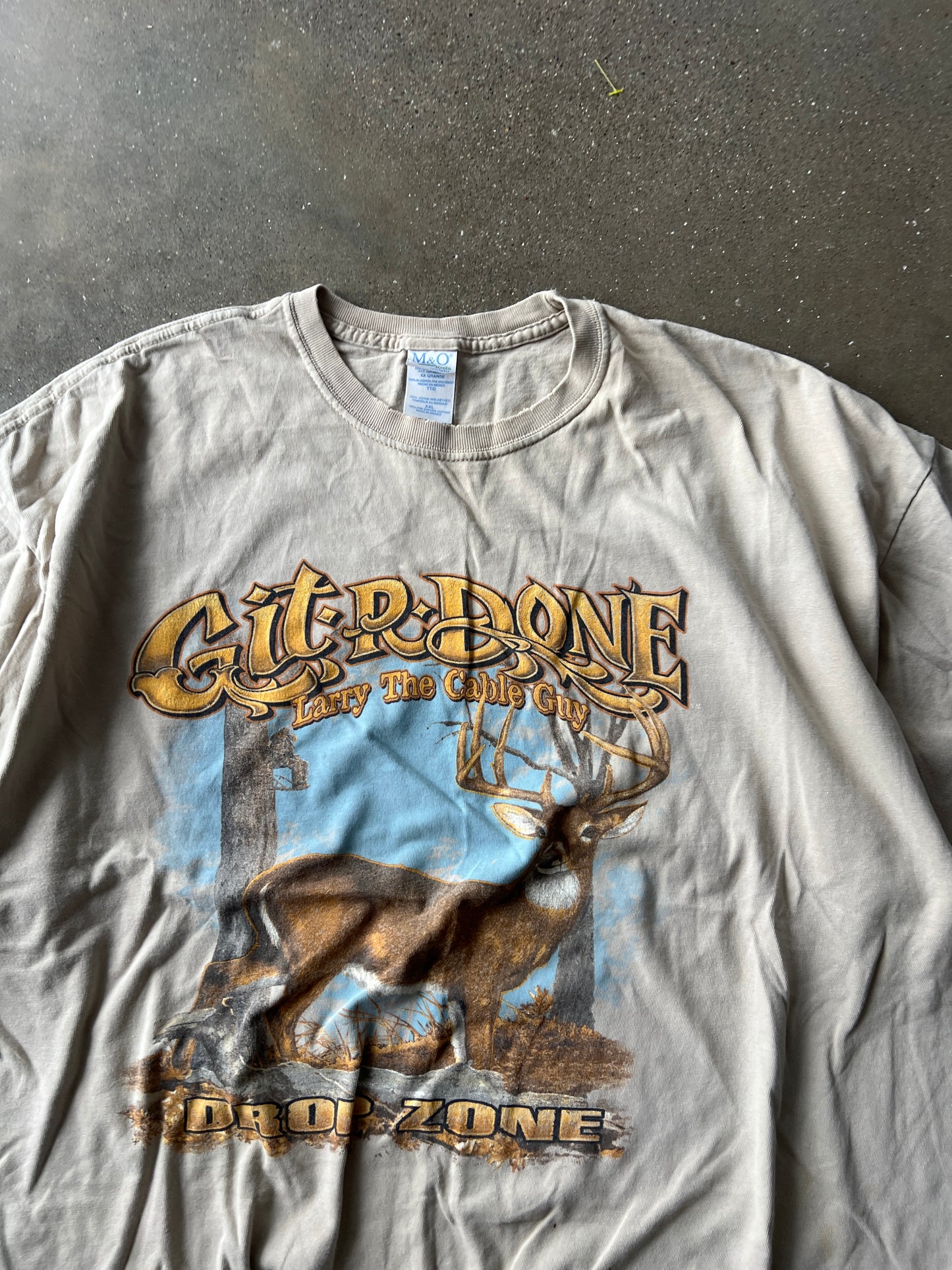 Vintage Faded Tan Deer Hunting Shirt - XL