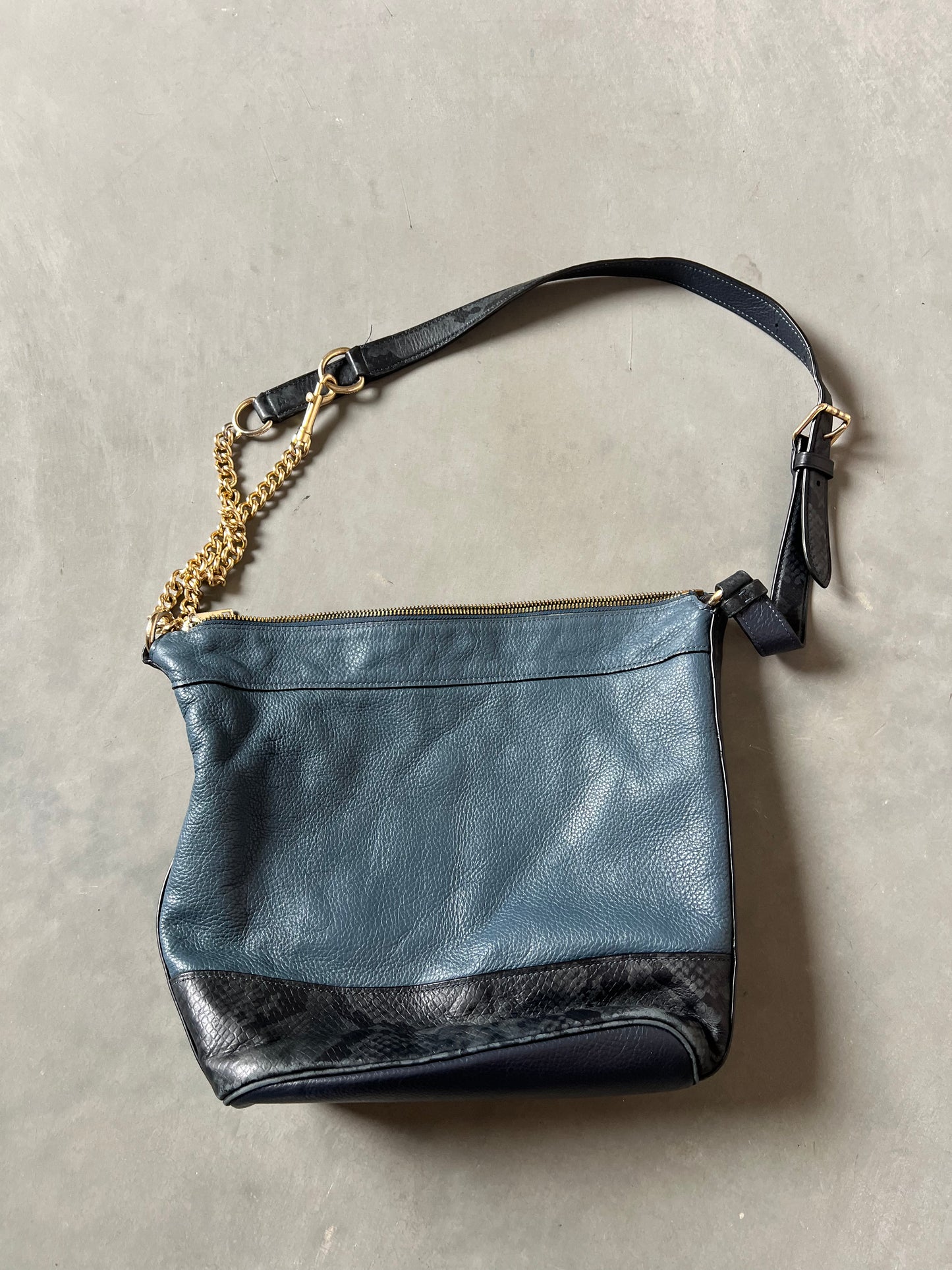 Dark Blue Vintage Coach Hand Bag