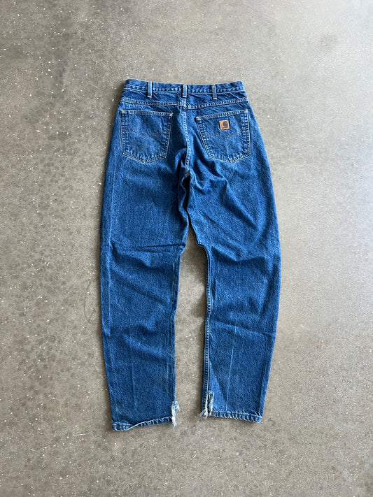 Vintage Blue Carhartt Carpenter Pants - 33x34