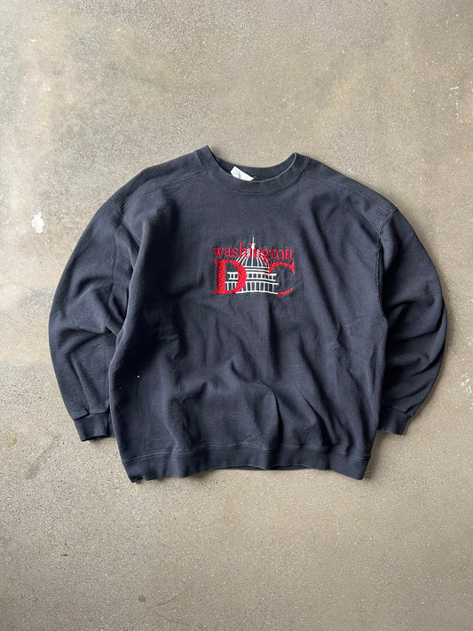 Vintage Black Washington DC Crew - XL