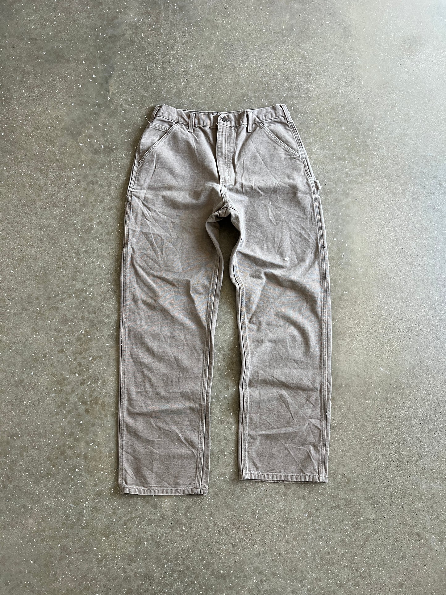 Vintage Cream Carhartt Carpenter Pants - 32x34