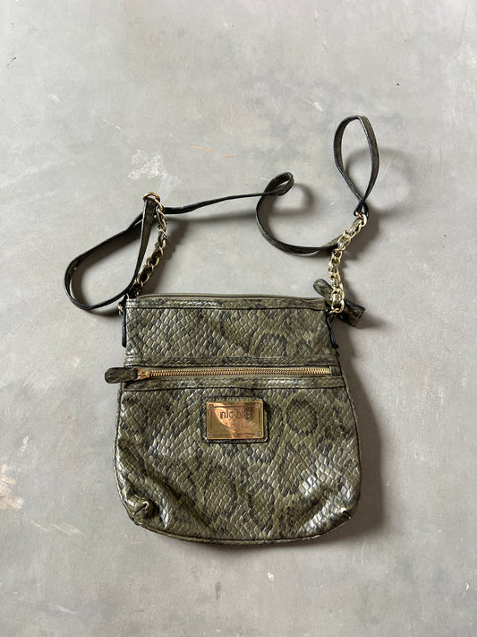 Vintage Green Y2k Nicole Alligator Purse