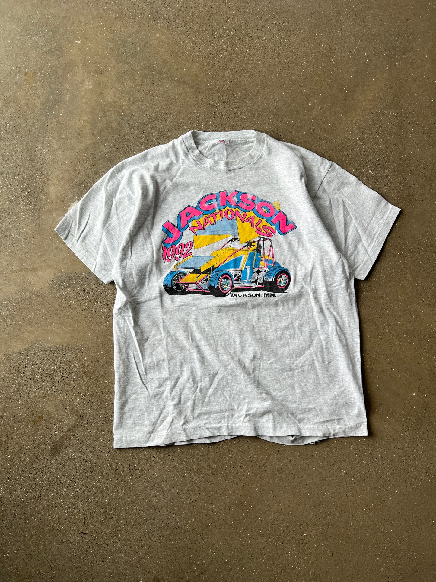 Vintage White Nascar Racing Shirt - XL