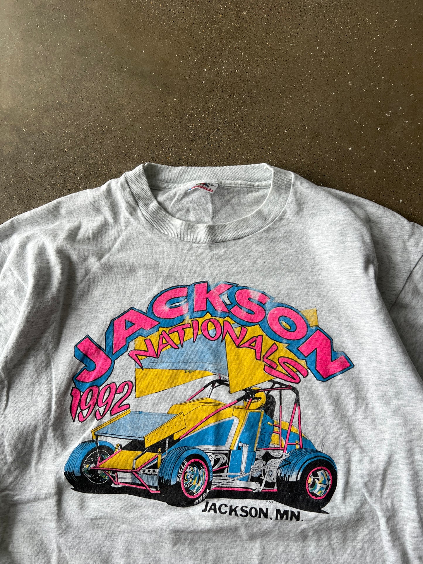 Vintage White Nascar Racing Shirt - XL