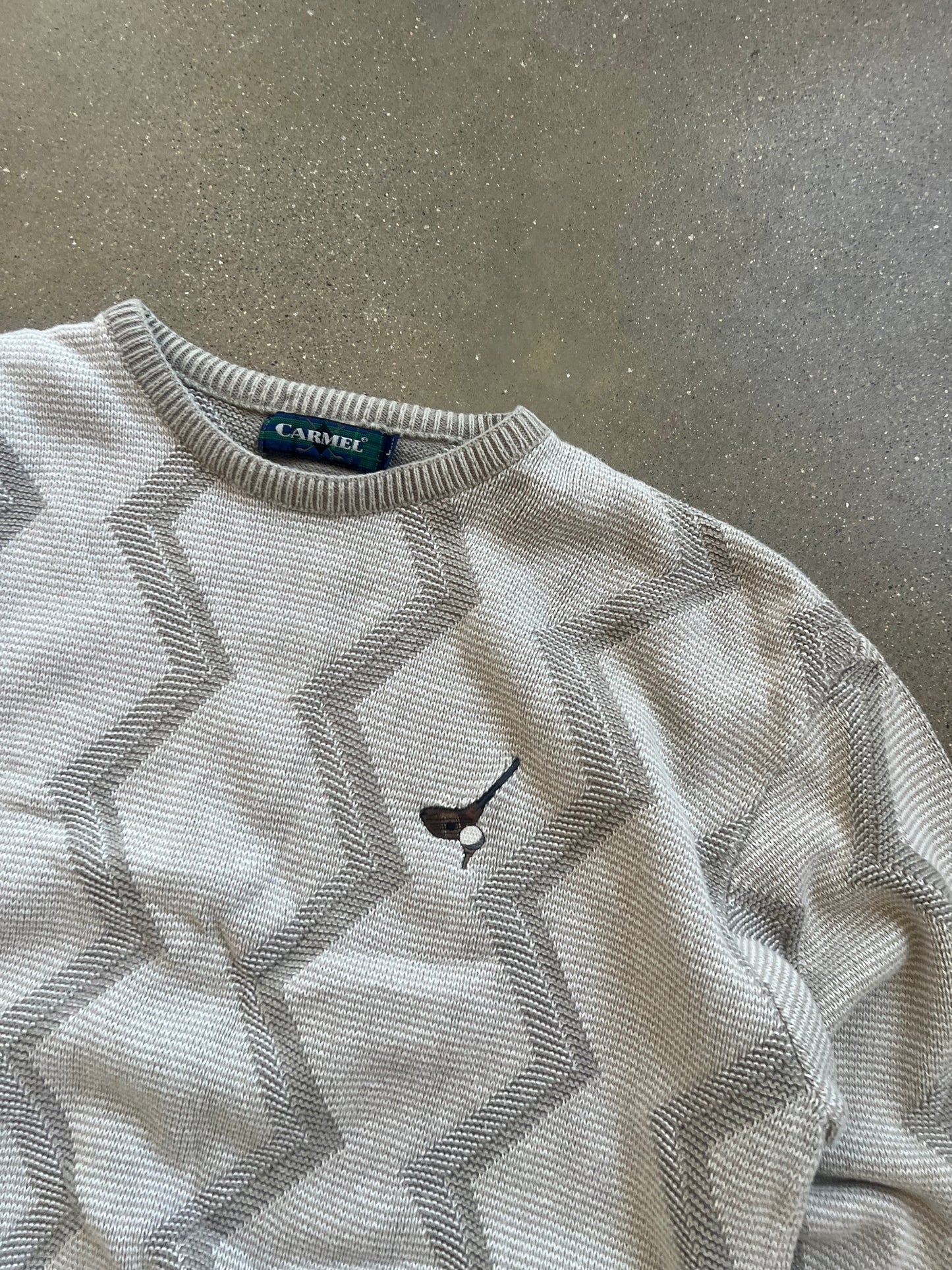Vintage Cream Golf & Tee Sweater - L