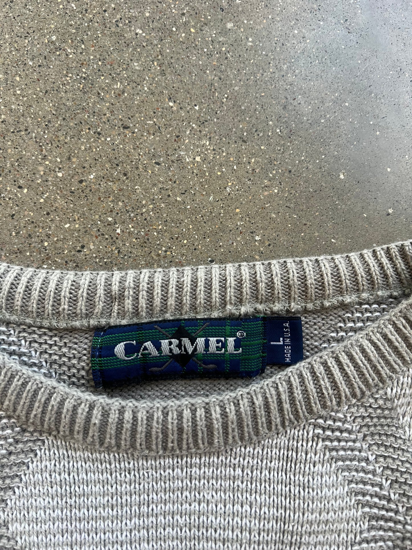 Vintage Cream Golf & Tee Sweater - L