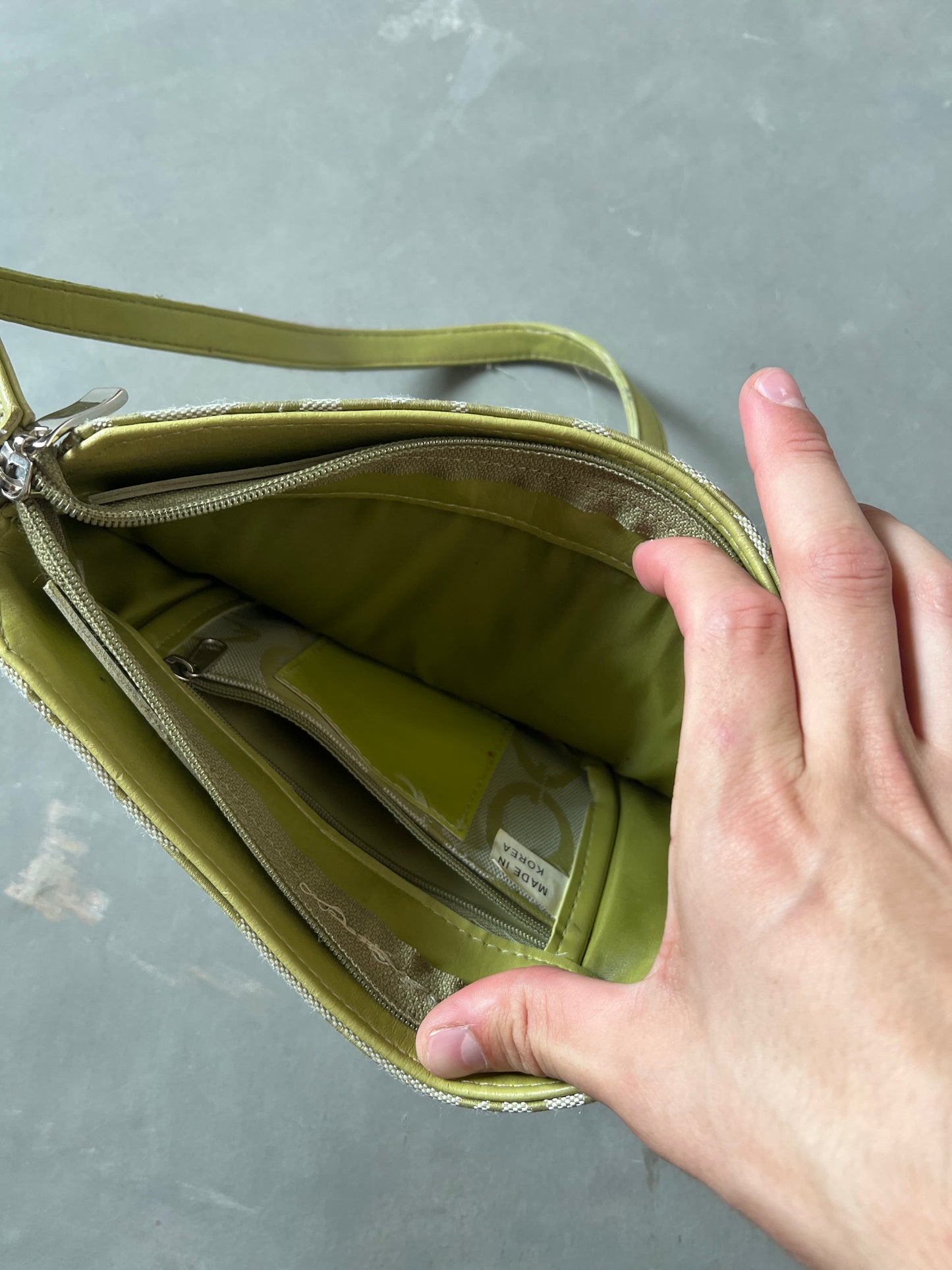 Vintage Emerald Green Coach Style Purse
