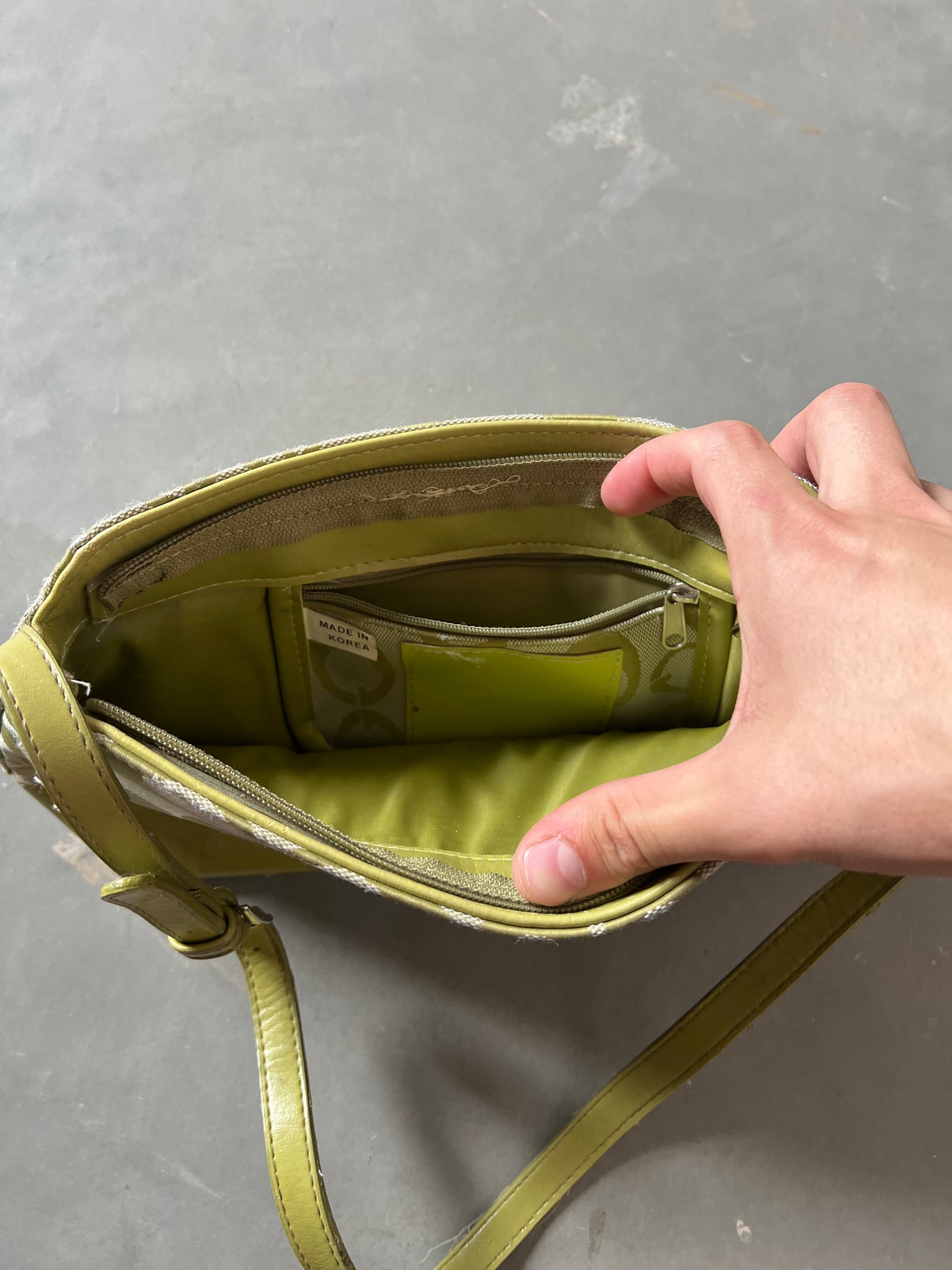 Vintage Emerald Green Coach Style Purse