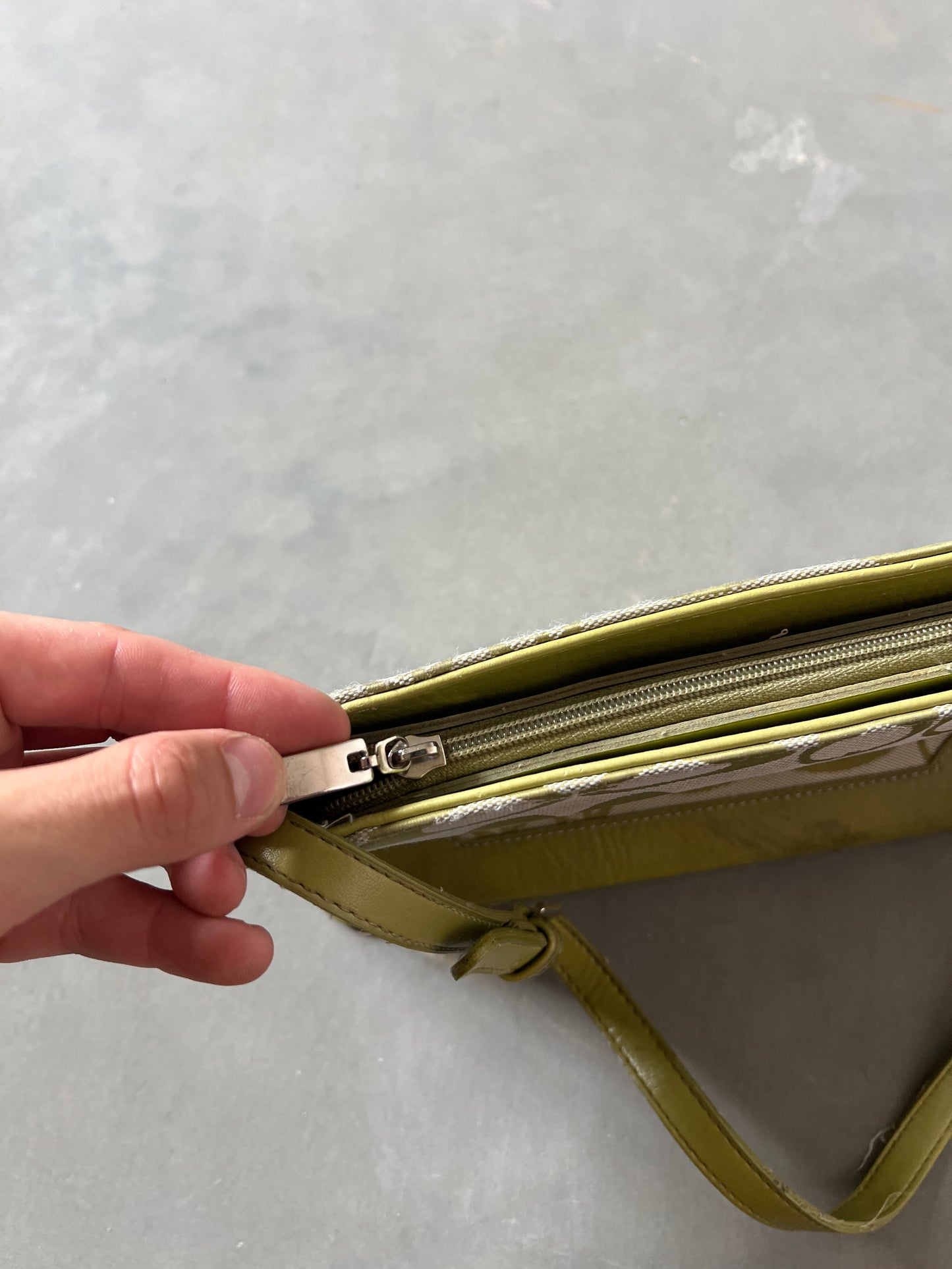 Vintage Emerald Green Coach Style Purse