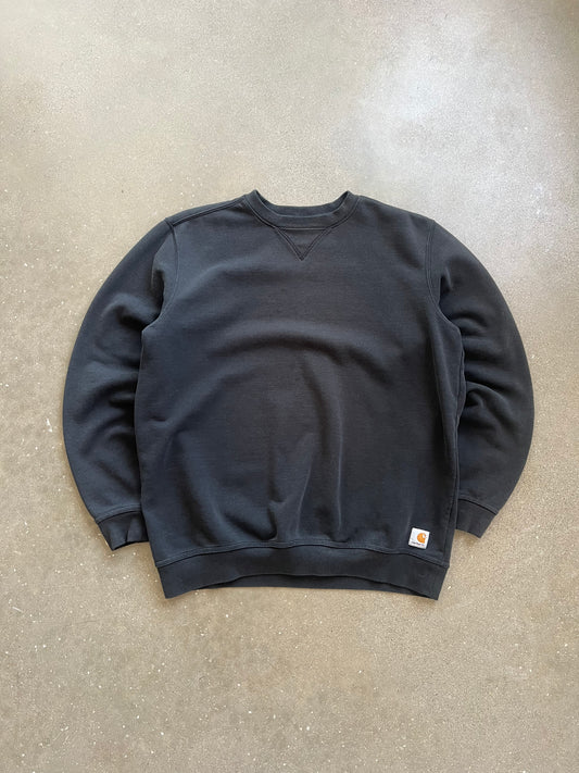 Vintage Faded Black Carhartt Crew - LT