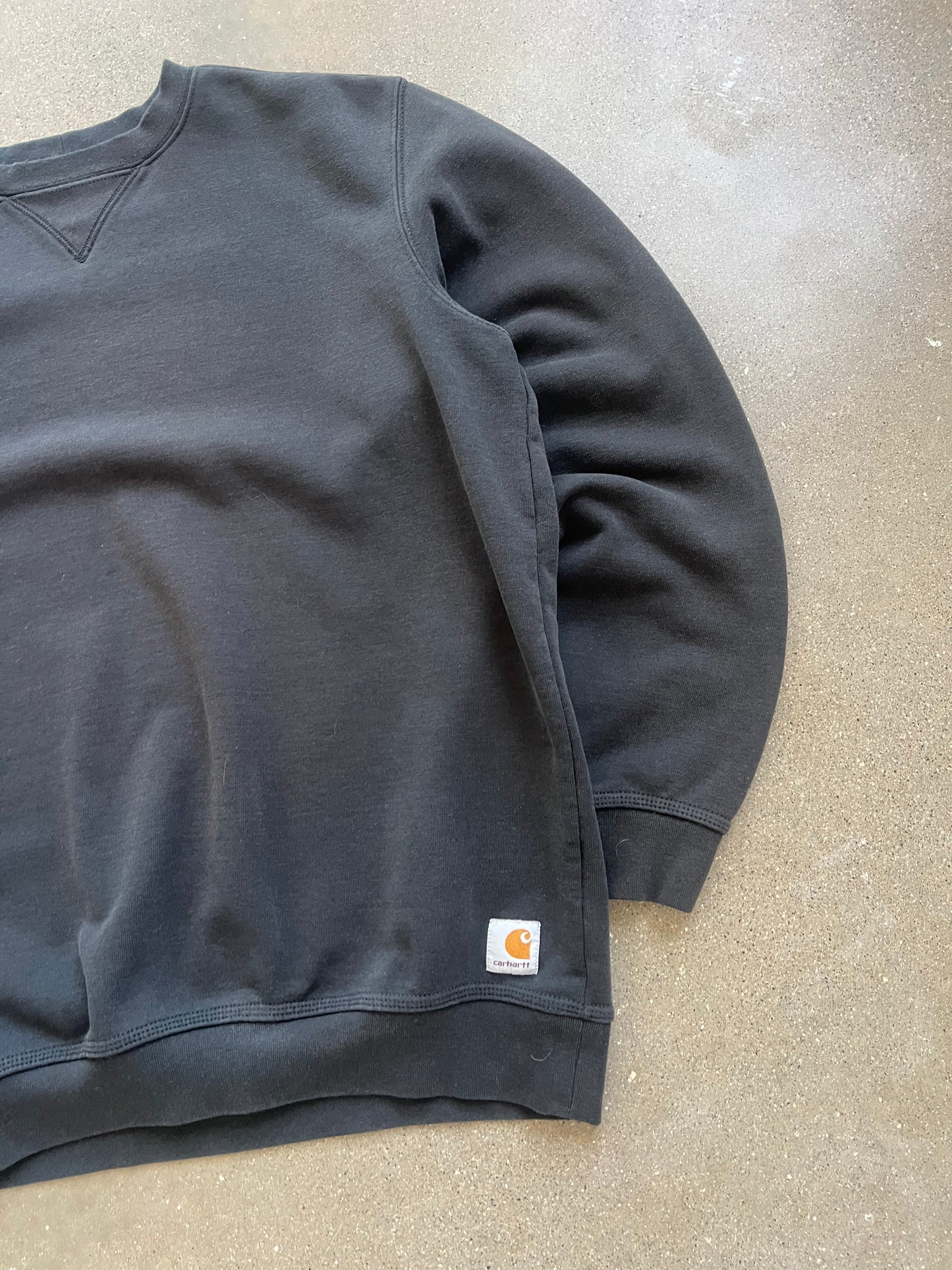 Vintage Faded Black Carhartt Crew - LT