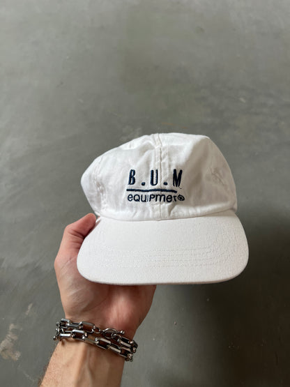Vintage White BUM Equipment Hat