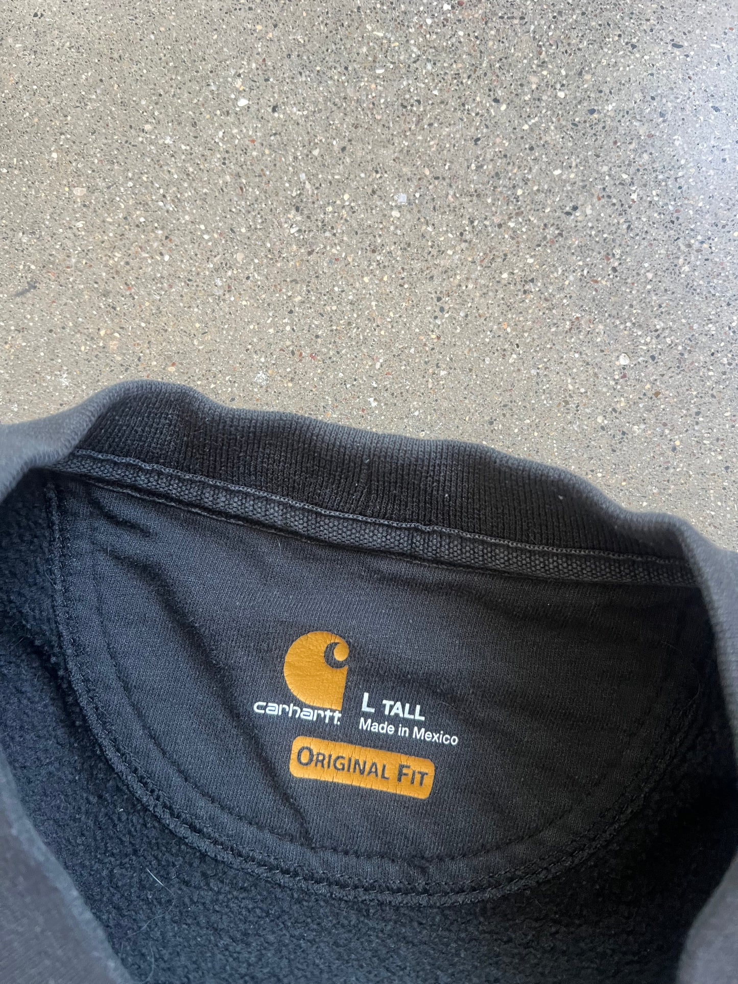 Vintage Faded Black Carhartt Crew - LT