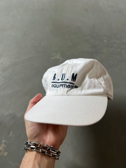Vintage White BUM Equipment Hat