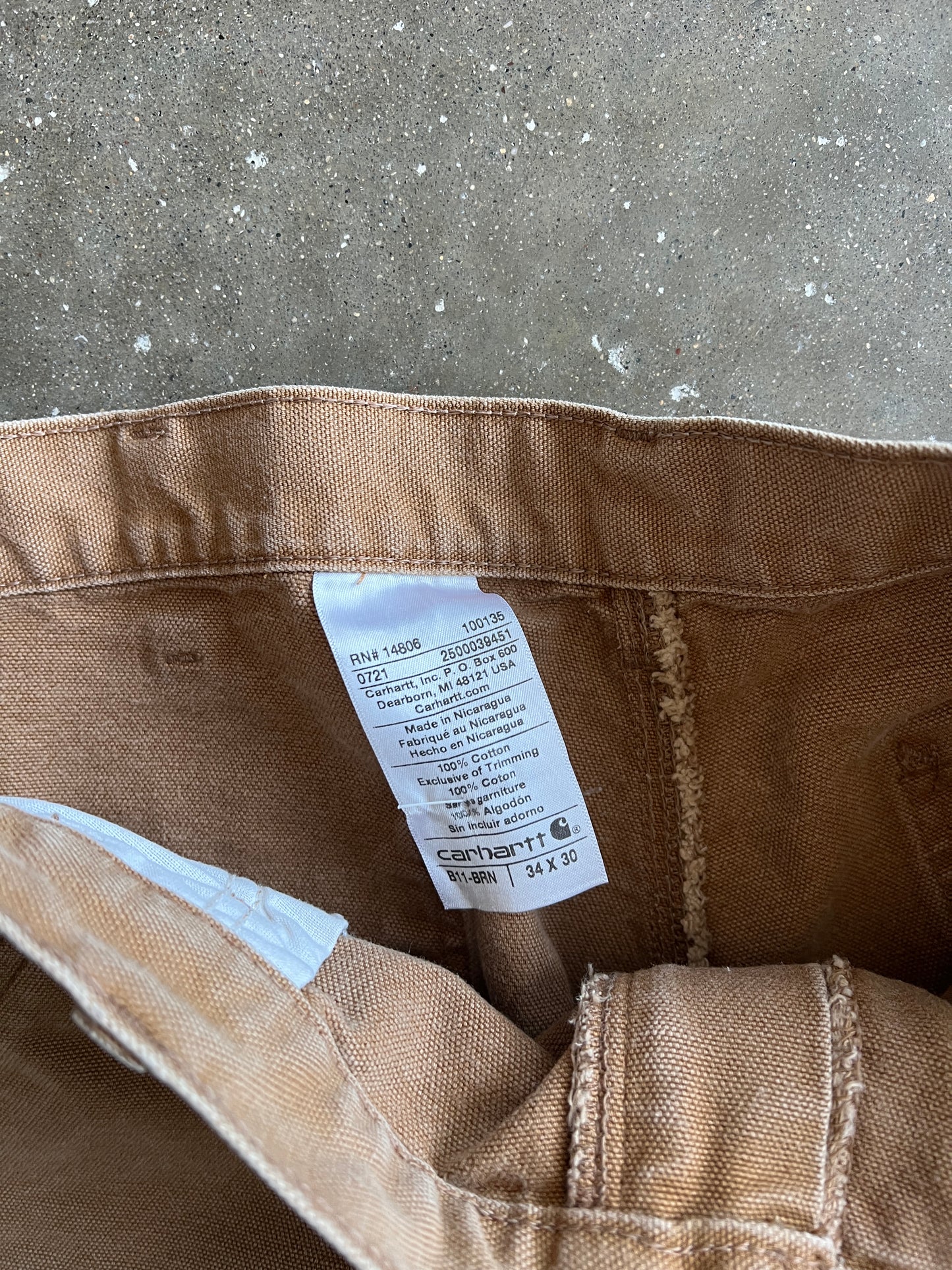 Vintage Carmel Tan Carhartt Pants - 34x30