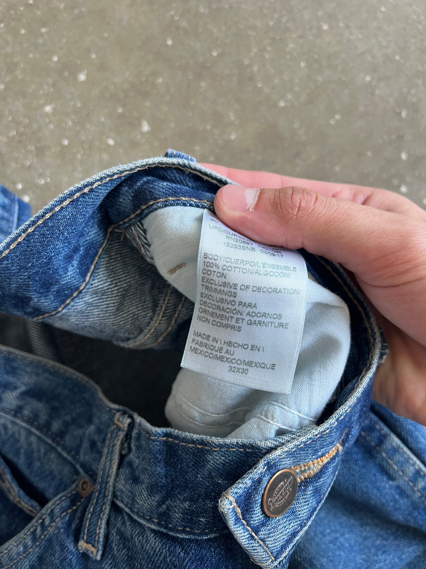 Vintage Denim Blue Dickies Pants - 32x30