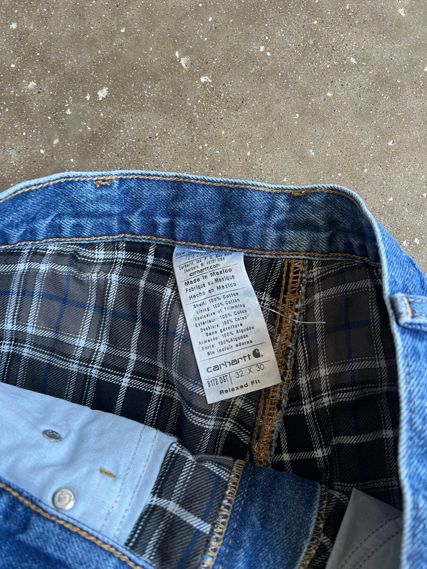 Vintage Dark Blue Carhartt Carpenter Pants - 32x30