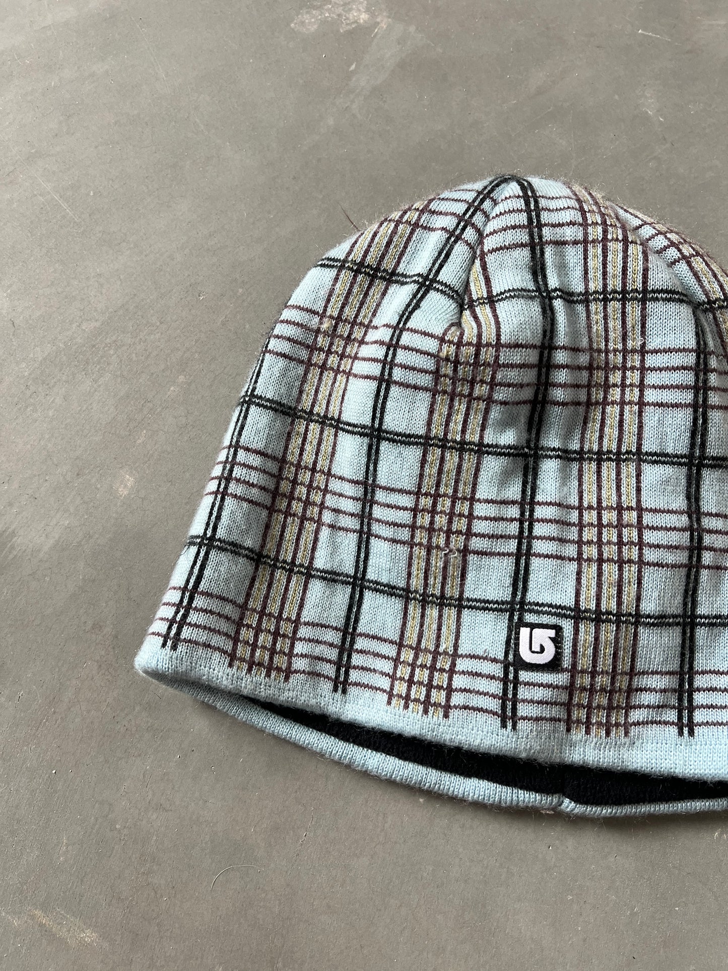 Vintage Sky Blue Stripped Y2k Beanie