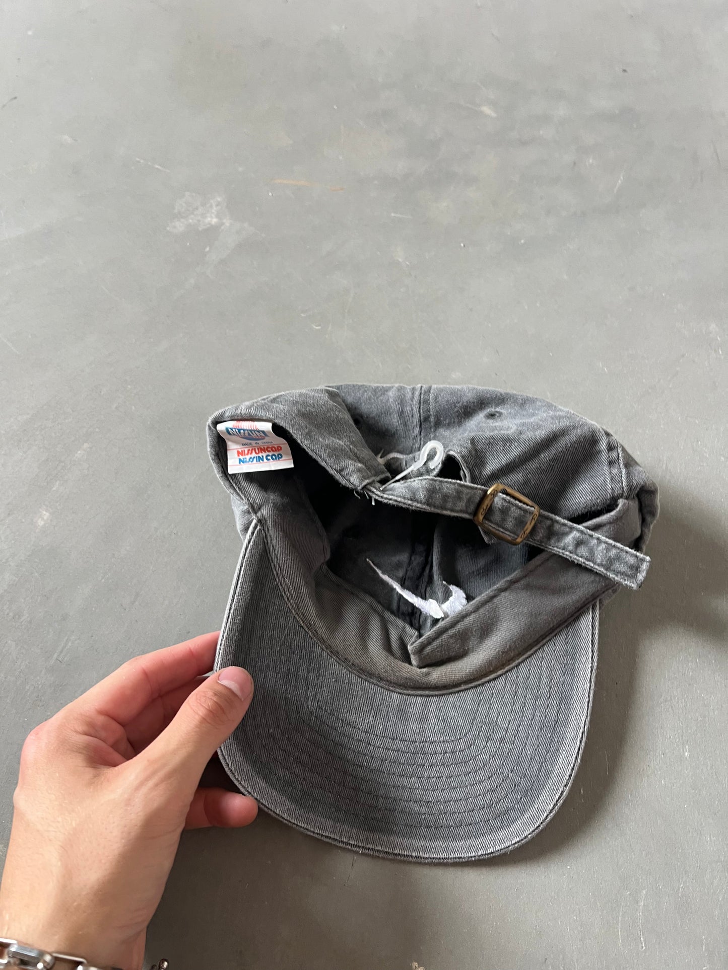 Vintage 90s Grey Nike Swoosh Hat