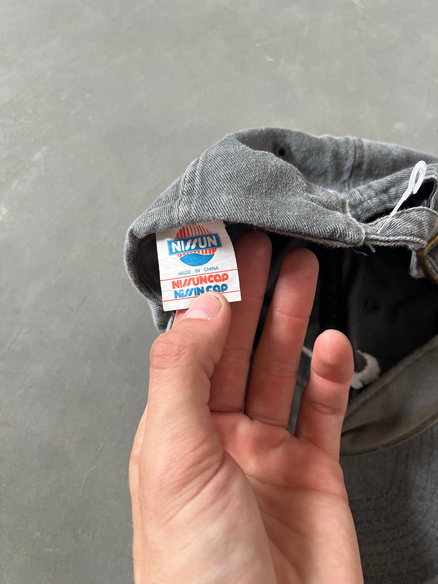 Vintage 90s Grey Nike Swoosh Hat